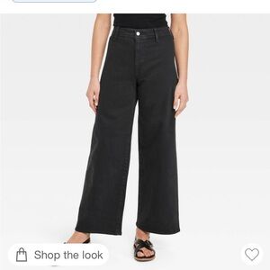 Universal Thread Charcoal Sailor Wide Leg Trousers